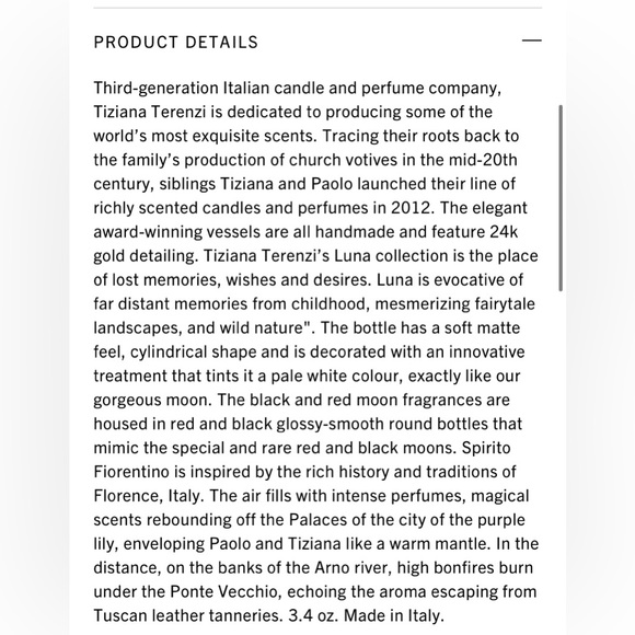 Tiziana Terenzi Spirito Fiorentino - Picture 3 of 8